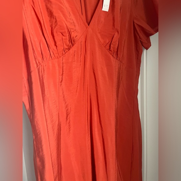 NWT Madewell V-Neck Flutter-Sleeve Midi Dress in southwestern clay - 6 - Picture 8 of 10